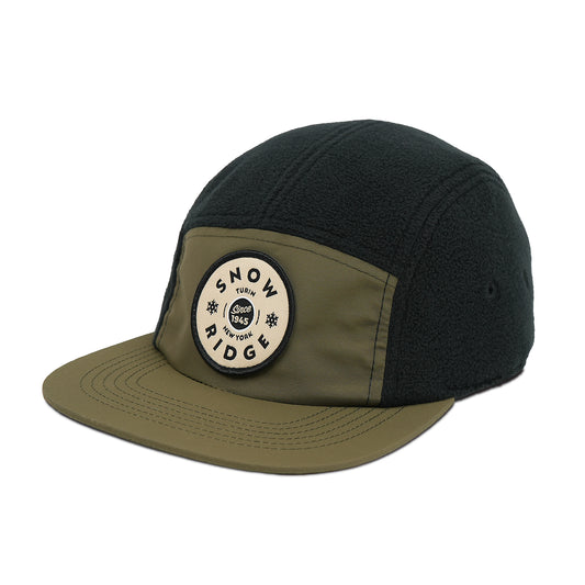 Snow Ridge Fleece Hat - Black/Green