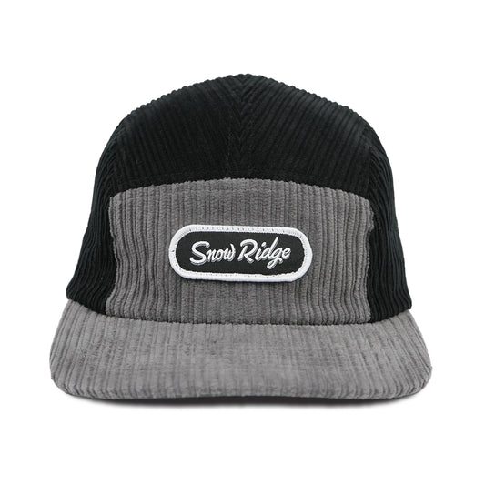 Snow Ridge Cord Cap - Grey/Black