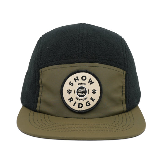 Snow Ridge Fleece Hat - Black/Green